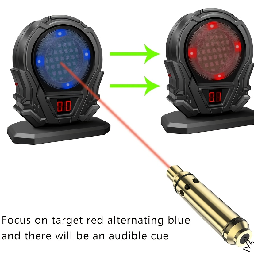 Laser Training Target for Dry Fire Practice – Portable Reactive Laser Shooting Target Compatible with Dry Fire Laser Training Systems | Indoor Marksmanship & Accuracy Trainer for Pistol & Rifle