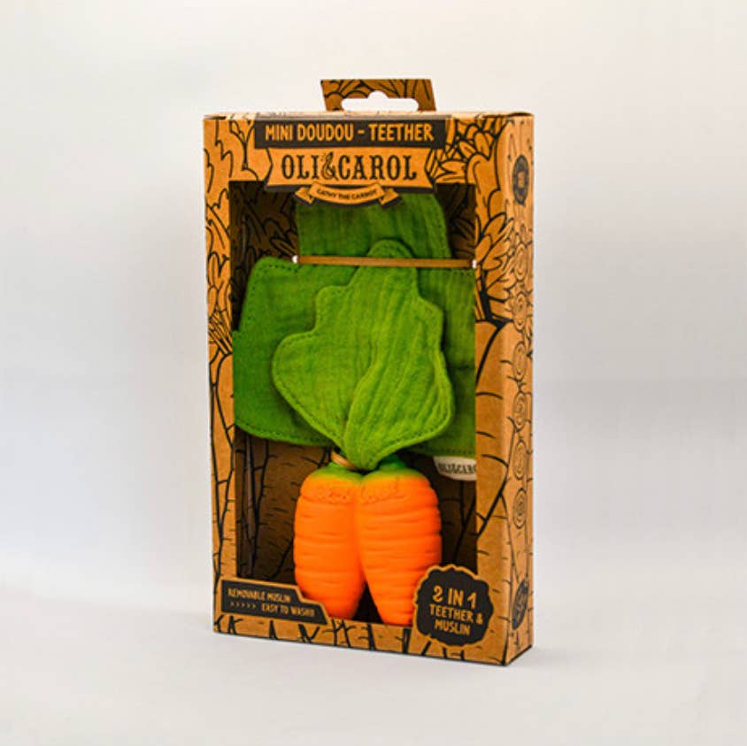 Cathy the Carrot Mini DouDou Teething Toy