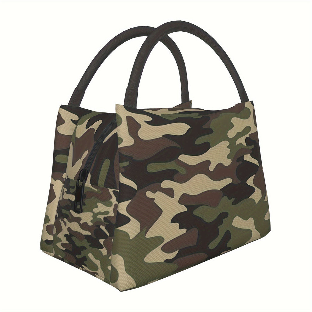 Insulated Lunch Bag Reusable Polyester Tote 11x6.5x7 In – Leakproof Thermal Cooler Bag for Work, Office, School, Camping, Picnic & Beach, Lightweight & Durable Everyday Lunch Carrier for Men & Women