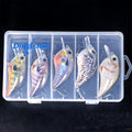 Crankbait Fishing Lures 5-Pack – 2.95inch 15.5g Deep Diving Fat Body Wobbler, Slow Sinking Hard Bait for Bass, Trout & Walleye in Freshwater & Saltwater