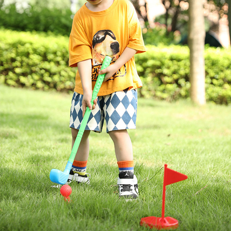 Kids Golf Club Set with Putting Mat, Balls & Golf Cart | Family Indoor Outdoor Sports Toy, Fun Gift for Boys Girls