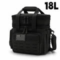 Tactical Insulated Cooler Lunch Box with MOLLE Webbing – Expandable & Leakproof, 3.7 Gal or 18L, for Hunting, Camping, Work & Outdoor Picnics – Black, Green or Khaki