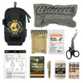 Tactical IFAK Waist Bag EDC First Aid Kit Pouch – 8-Piece Emergency Trauma Kit with Bandage, Gauze & Tourniquet for Outdoor, Camping & Everyday Carry