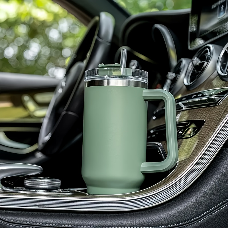 Insulated Tumbler 40oz with Handle & Straw Lid – Double-Wall Vacuum 304 Stainless Steel Travel Cup, Leakproof & Rustproof, Hot & Cold Drinks, 15 Colors, Perfect Gift for Christmas, Travel & Outdoor