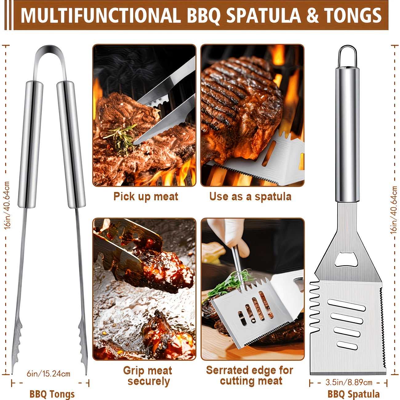 BBQ Griddle Tool Set with Aluminum Case, Oversized Spatula, Griddle Cover & Grill Scraper, Portable Outdoor Grilling Kit for Camping Parties Family Gatherings