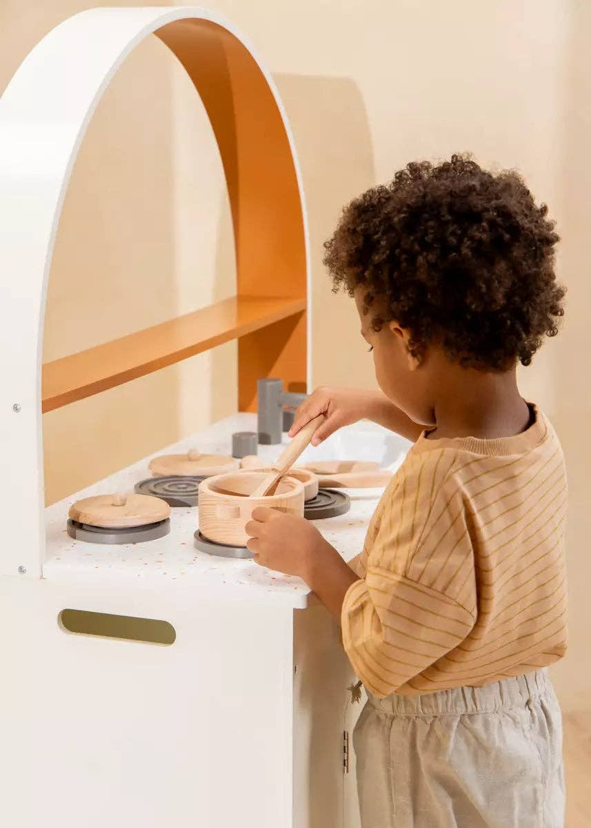 Wooden Pots and Pans Playset (6 Pcs)