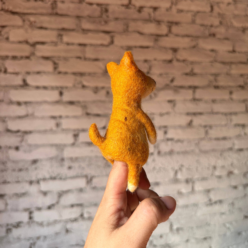 Felt Finger Puppet: Shiba-Inu Dog
