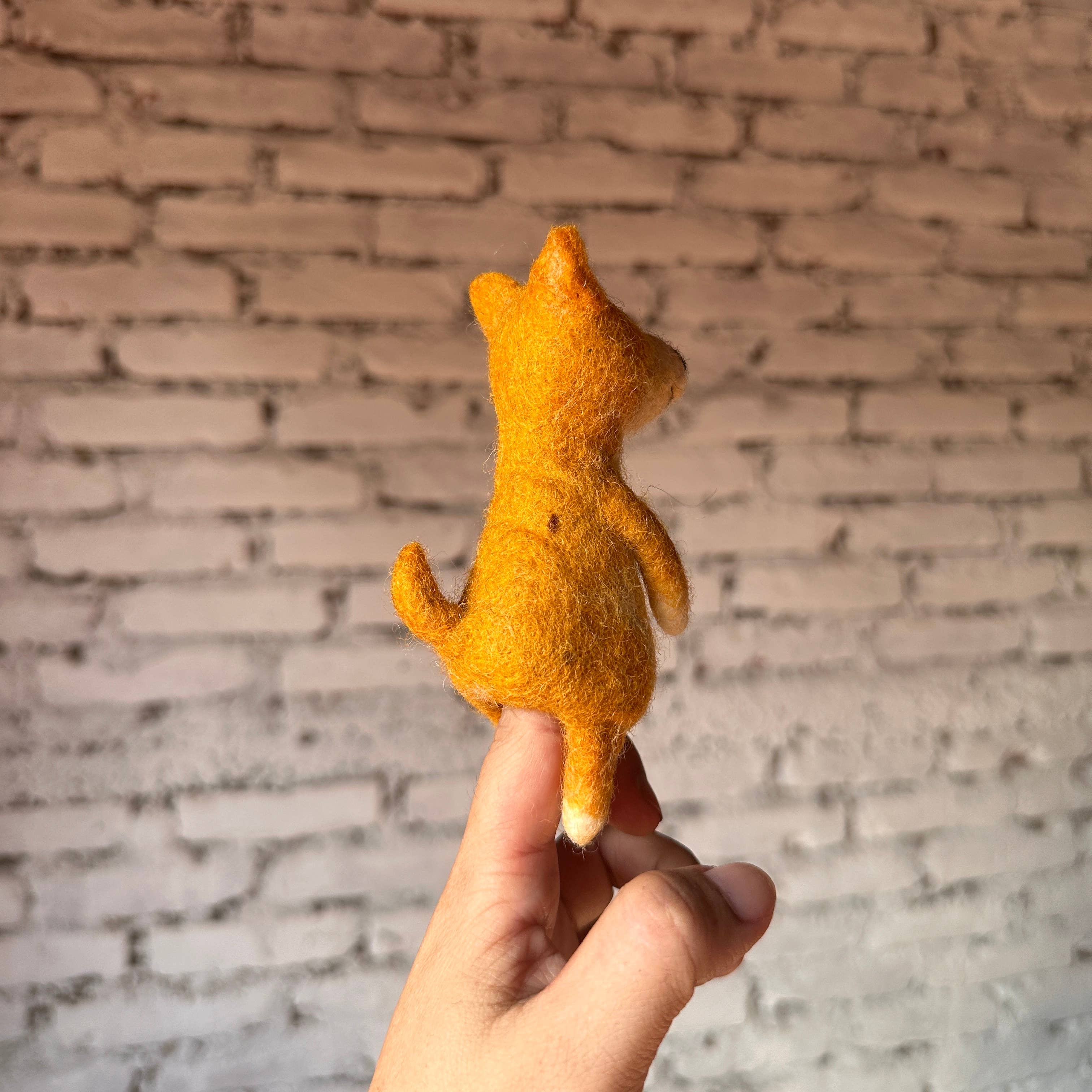 Felt Finger Puppet: Shiba-Inu Dog