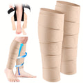 Compression Leg Wraps 2pcs Adjustable Lower Leg Support – Shin Splint Wrap for Leg Heaviness, Fatigue & Swelling Relief, Lymphedema Compression Bandage, Buckle Closure, Machine Washable