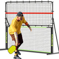 Pickleball Rebounder Net 6x6ft Angle Adjustable – 2-in-1 Practice Rebound Net for Dinks, Volleys & Hits Training, Solo Pickleball Trainer for Indoor Outdoor Backyard & Driveway Use