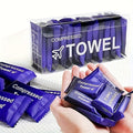 Compressed Towel Tablets 28 Pack - Disposable Magic Coin Tissue, Expandable Face Towel 11.8x9.4 Inch, Individually Wrapped Portable Paper Towel for Travel Camping Hiking Sport Gym Outdoor Emergency