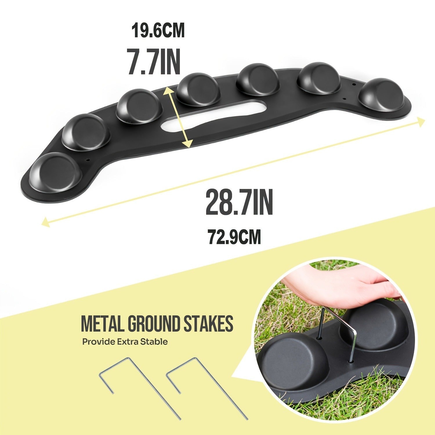Baseball Fielding Trainer Mat with Ground Stake | Softball Defensive Skill Training Equipment for Fielding & Catching – Easy Setup for Youth & Adult Home Practice (Model JPBS2910B)