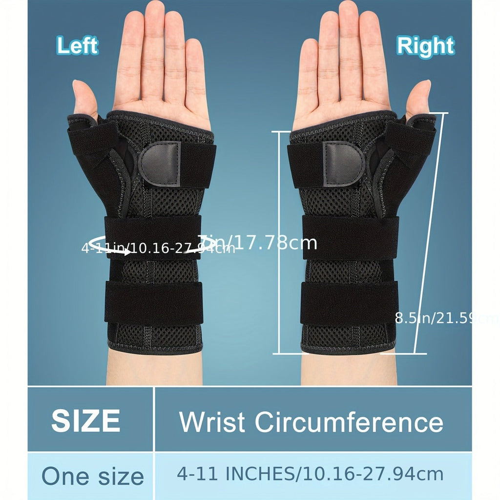 Wrist & Thumb Brace Complete Support Set with Adjustable Shoulder Strap, Night Clip Stabilizer, Wrist Tube & Hand Support – Unisex Compression Wrap for Pain Relief