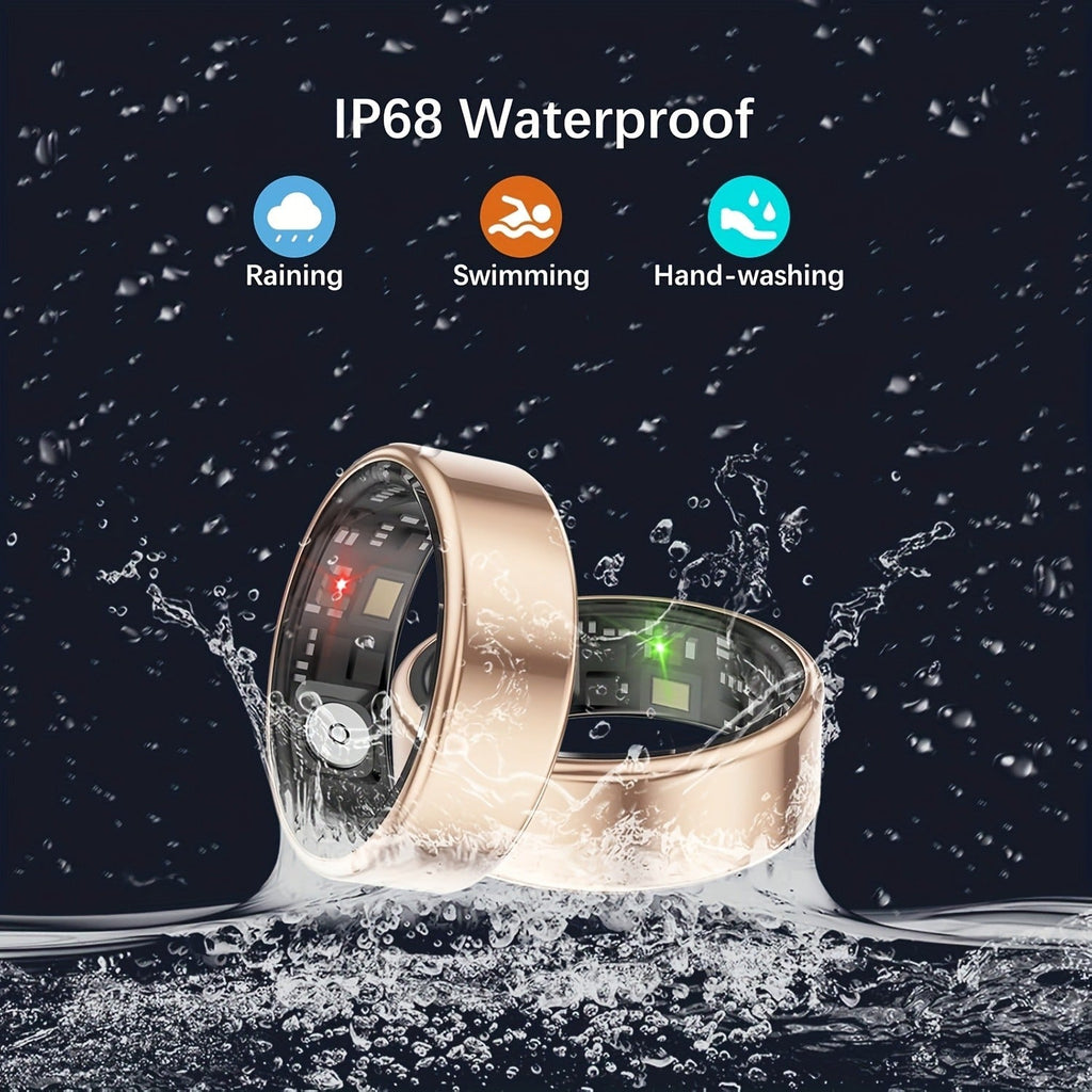 Waterproof Smart Ring – Sleep & Fitness Tracker for Men Women