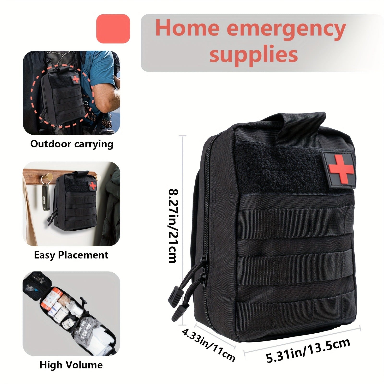 379-Piece First Aid Kit – Complete Emergency Safety Supplies for Home, Outdoor Hiking, Camping & Survival