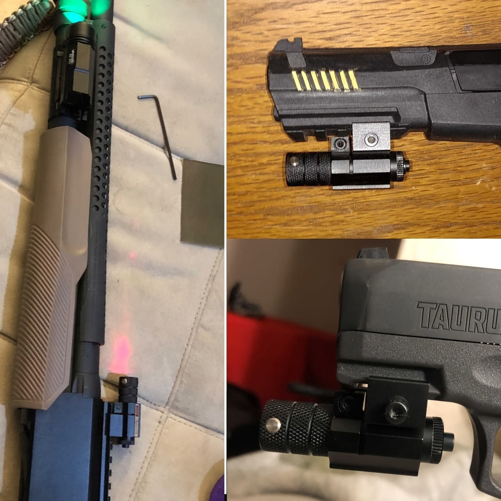 Red Laser Sight 20mm Rail Mount 2-Pack Aircraft Aluminum Compact Class IIIA 330ft Range for Rifles Handguns Firearms