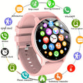 Fitness Tracker Smartwatch for Men & Women – 1.28" Display, Sleep Monitor, Step Counter, Distance Tracker, Running & Gym