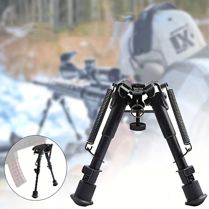 Aluminum Alloy Tactical Rifle Bipod – Adjustable 6-9 Inch Spring Return Legs, M-LOK Compatible, Collapsible Shooting Support for Hunting & Range