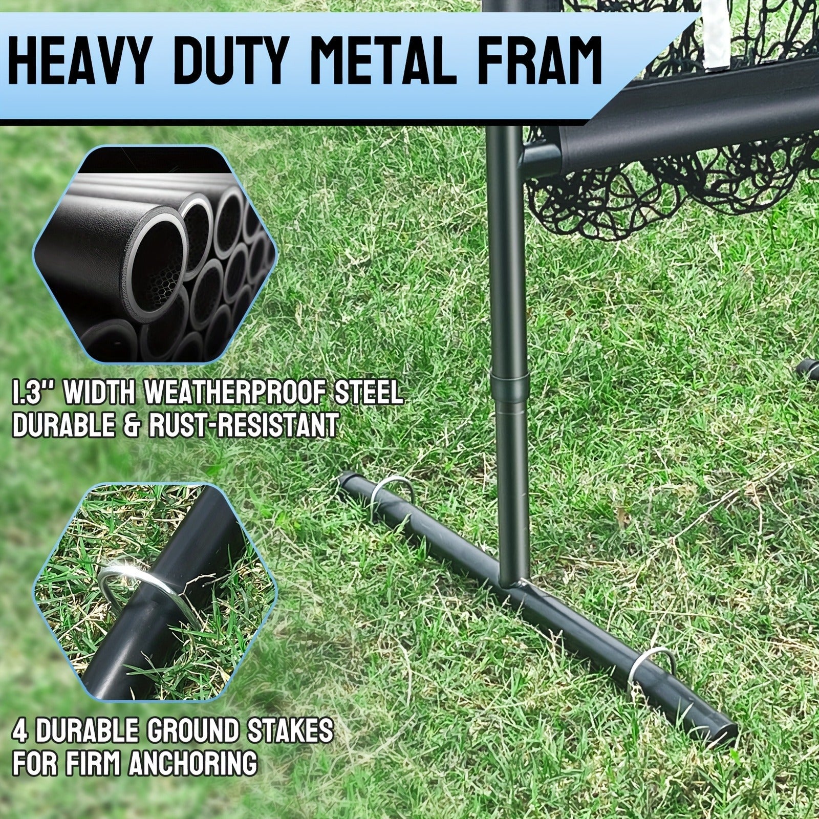 9-Pocket Baseball Pitching Net with Adjustable Targets & Carry Bag for Pitching Practice All Skill Levels