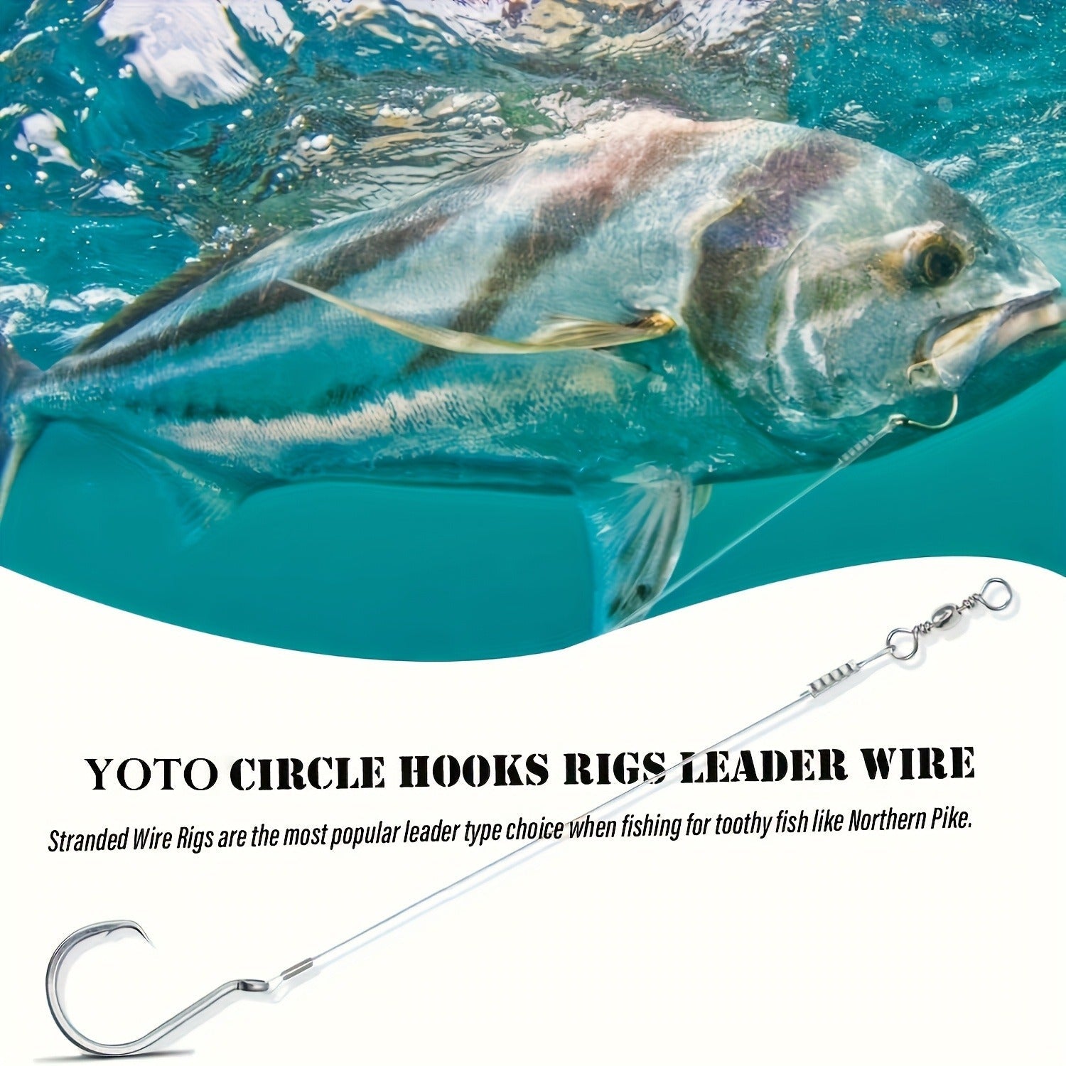 Circle Hooks 50pcs – Octopus Offset Steel Fishing Hooks for Catfish, Bass, Saltwater & Freshwater, Size 1/0 to 7/0