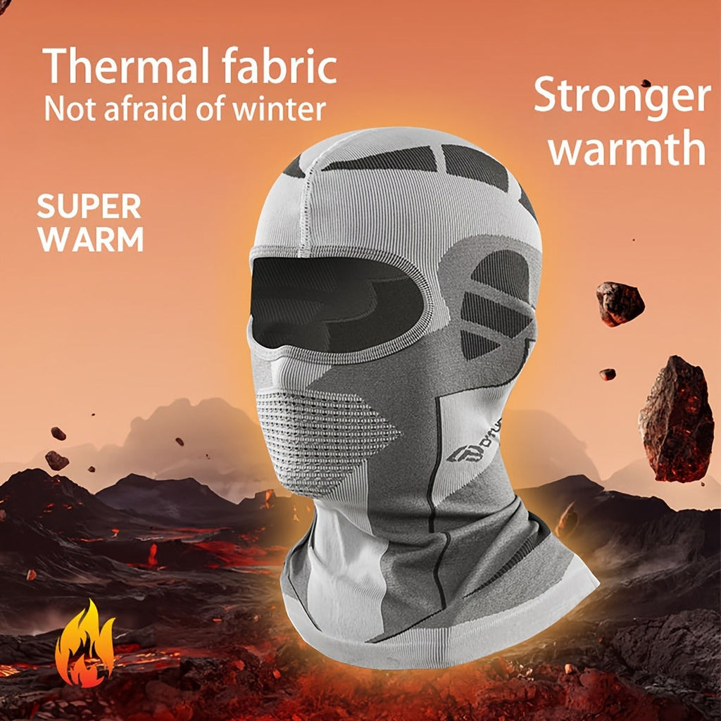 Windproof Neck Gaiter Face Mask 2 Pack – Breathable Knit Nylon Full Face Scarf Head Cover for Cycling, Skiing, Motorcycle & Outdoor Winter Sports, UV Protection Balaclava (Black)