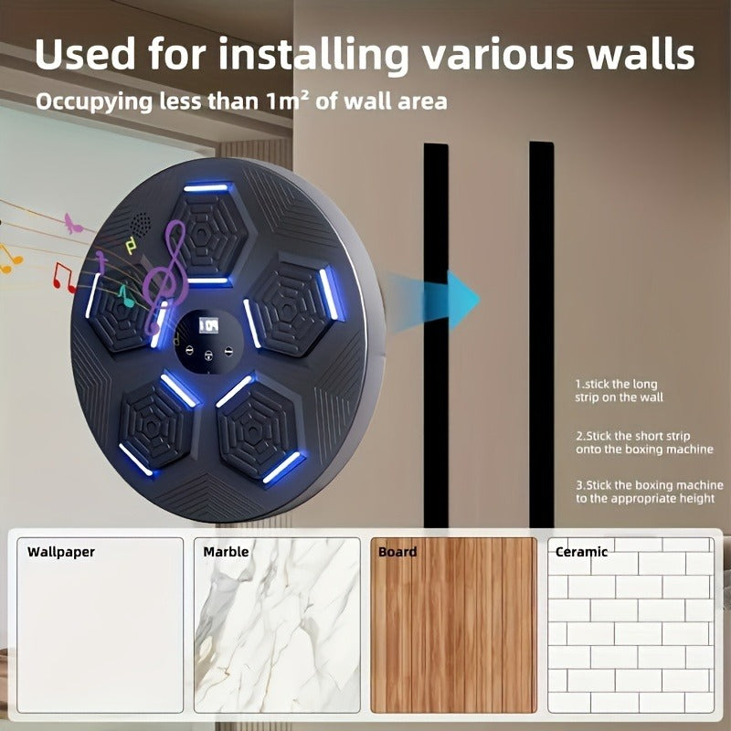 Wall-Mounted Musical Boxing Training Target – Smart Punch Machine with Music & USB-C Charging | Ordinary / Upgrade / Premium