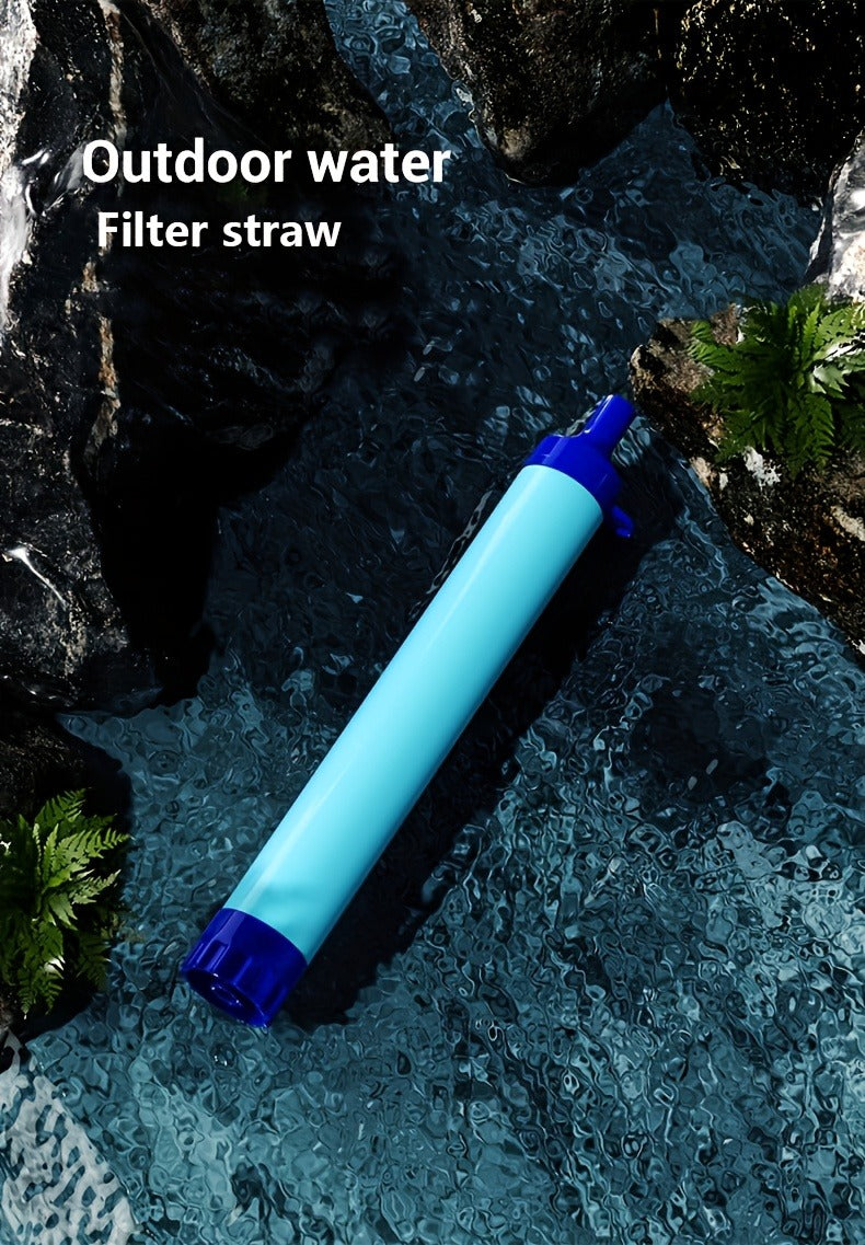 Portable Water Filter Straw for Outdoor Survival – Lightweight ABS Filtration Bottle for Hiking, Camping, Trekking & Emergency Use, Filters Springs, Streams, Lakes & Tap Water – 2 or 4 Pack