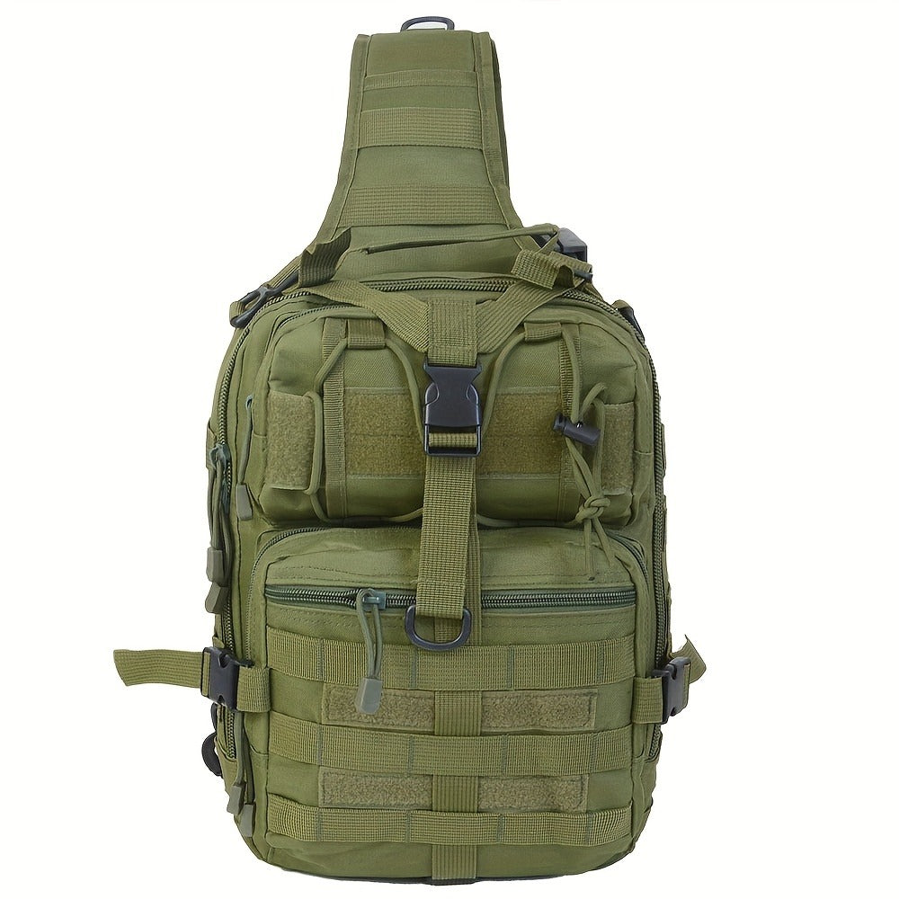 Tactical Chest Bag – Single Shoulder Crossbody Sling Pack for Hiking, Patrol & Outdoor EDC, Adjustable Strap, Multi-Pocket
