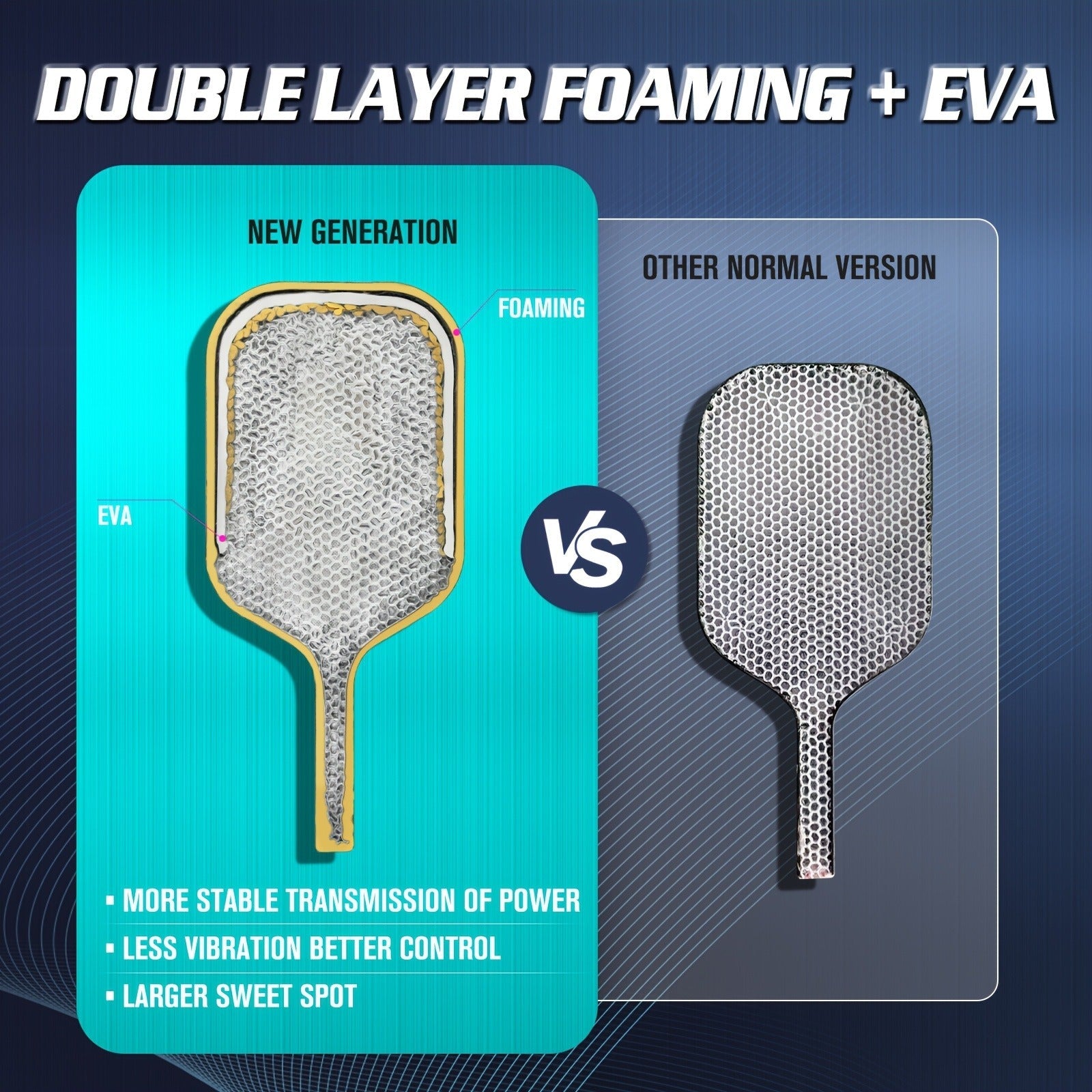 Carbon Fiber Pickleball Paddle T800 16mm Thermoformed - Elongated Pickleball Racket for Spin Power & Control, Upgraded 3-Layer Foam Edge, Includes Cover & Eraser, Great Gift for Men & Women