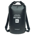 Waterproof Dry Bag Backpack 40L Roll Top Lock Closure PVC Floating Storage Bag for Kayaking Boating Swimming Hiking Camping Fishing Black Army Green Blue Yellow