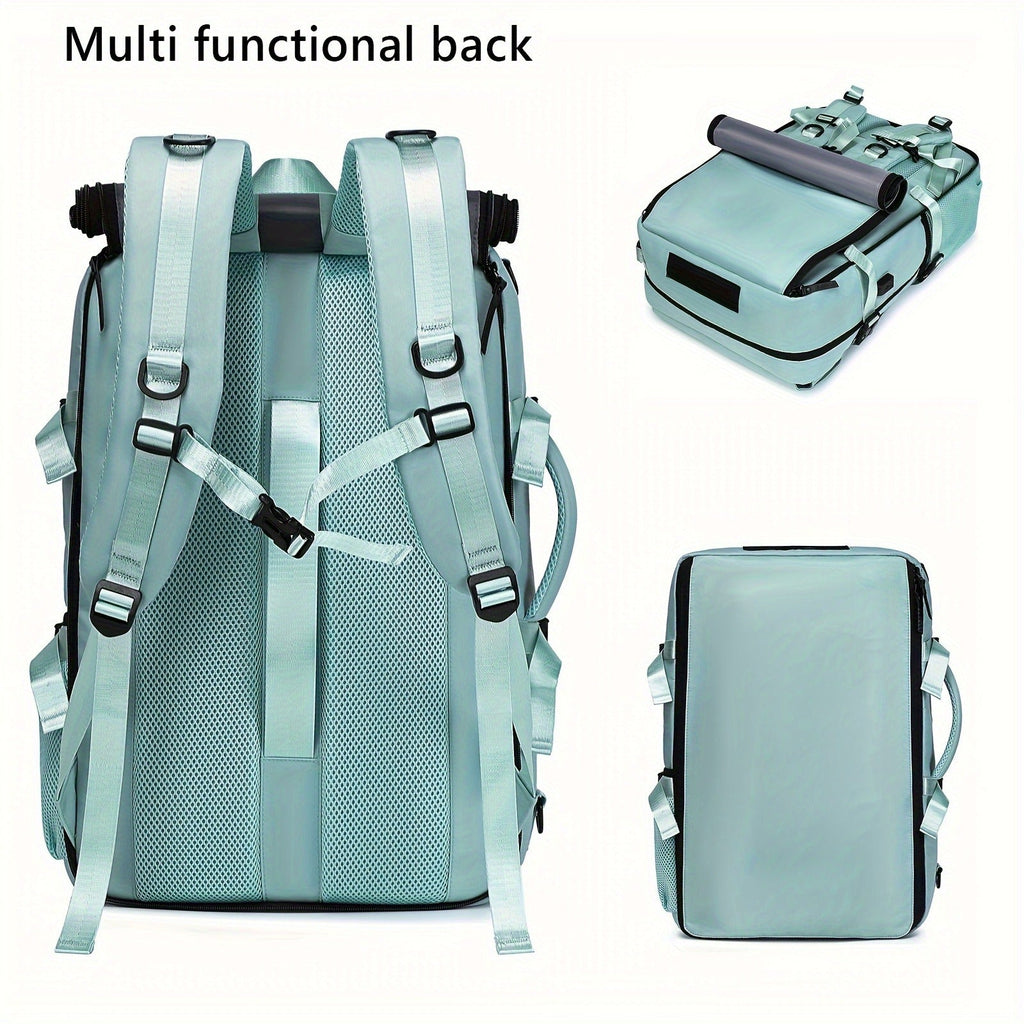 Large Capacity Laptop Backpack with Shoe Compartment & USB Charging Port – Waterproof Soft Shell Daypack for Men & Women, Multi-Functional Travel Rucksack for Business, College & Daily Commute, Multiple Colors Available