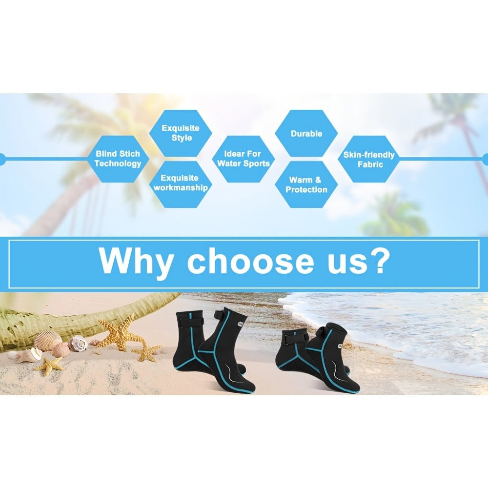 3mm Neoprene Diving Socks – Water Socks for Men & Women