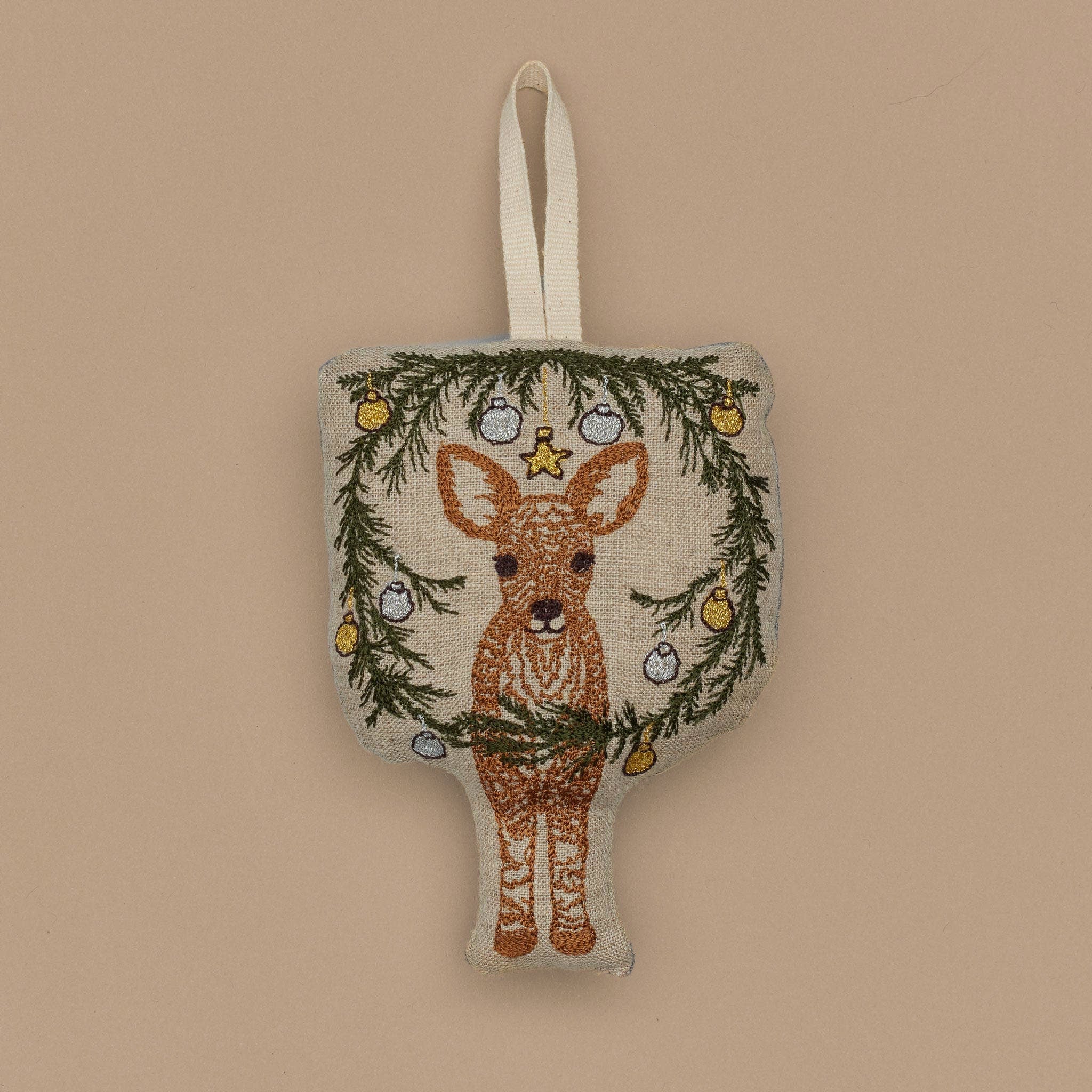 Coral & Tusk Togetherness Deer Ornament