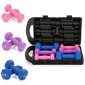 Neoprene Dumbbell Hand Weights Set with Gift Box - Hexagonal Anti-Roll Design, Cast Iron Core, Color Coded Free Weights for Home Gym Strength Training, Aerobics, Yoga, Cardio & Fitness Workouts for Men & Women