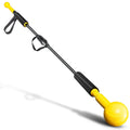 Baseball Swing Trainer Hitting Stick 54 Inch with Dual-Size Ball Head – Portable Softball Practice Bat for Individual Coaching, Batting Drills & Swing Mechanics Training, Yellow
