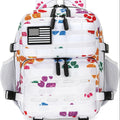 Mini Hiking Backpack 2.38 Gallon Daypack Zipper Closure Hip Strap for Daily Use Fitness Cycling Camping Travel School Strawberry Cat Paw Plaid Tie Dye Camo