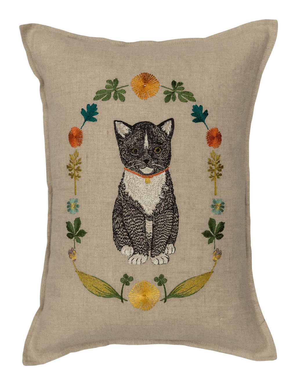 Coral & Tusk Kitten Cameo Pillow