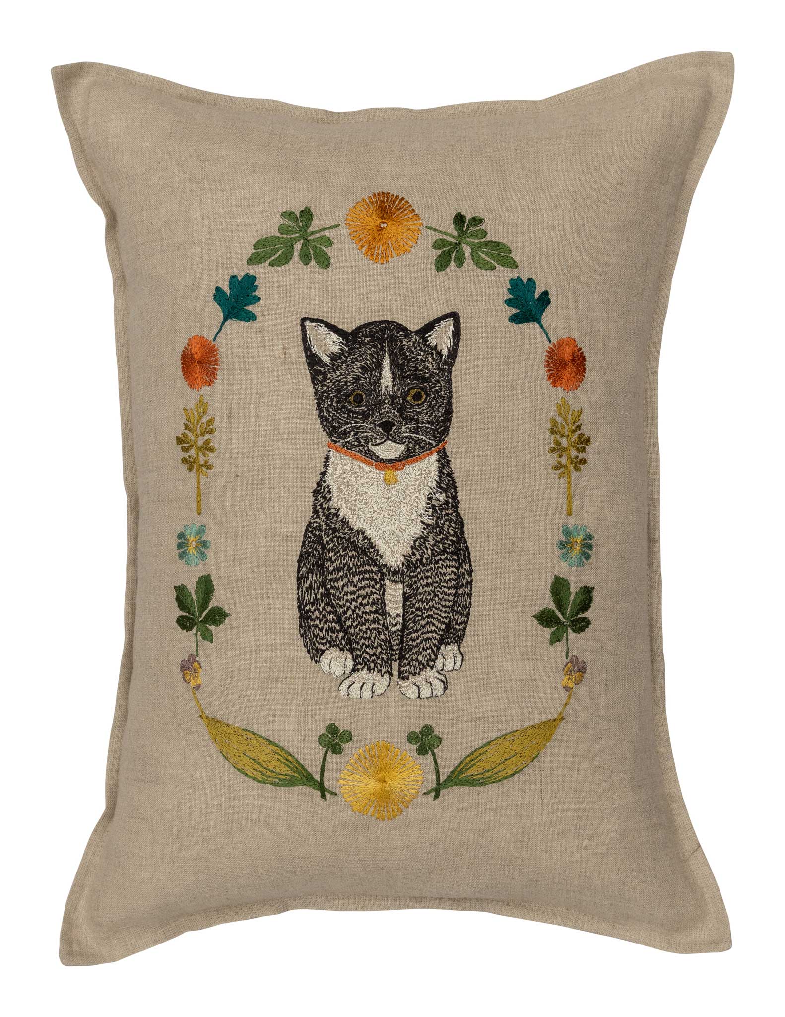 Coral & Tusk Kitten Cameo Pillow