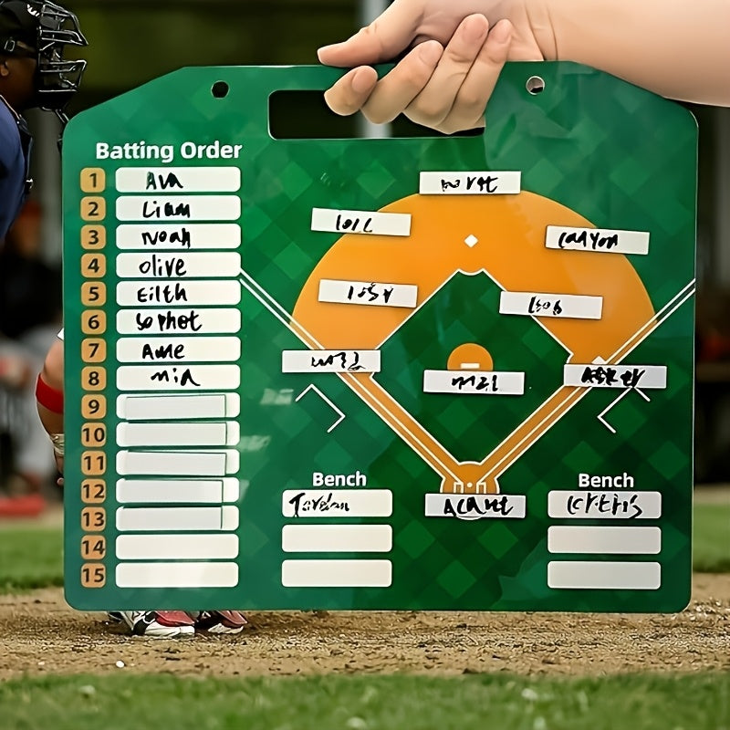 Magnetic Baseball Lineup Coach Board – Erasable Tactical Board