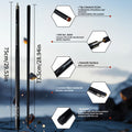 Carbon Fiber Pool Cue 57 Inch 13mm Tip – 2pcs Modular Design, Low Deflection, Piano Lacquer Finish, Stainless Steel Joint – Professional Billiard Cue for 8 Ball, 9 Ball, Home, Tournament & Club