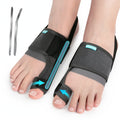 Toe Separator Bunion Corrector for Women Men – Adjustable Big Toe Splint with 2 Angle Bars & Double Non-Slip Straps, Day Night Hallux Valgus Relief Support Brace, 1 Pair