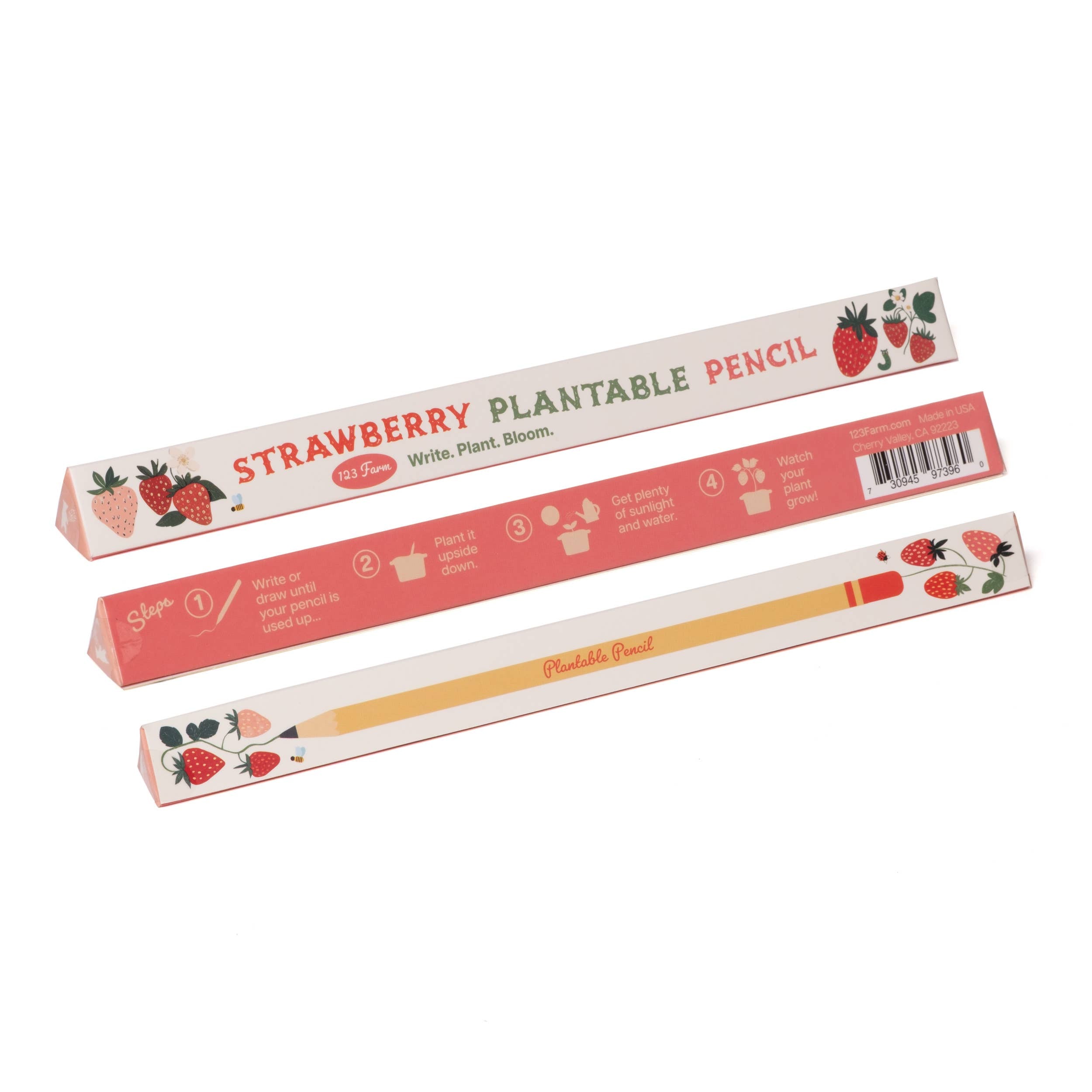 Strawberry Plantable Pencil – Eco-Friendly