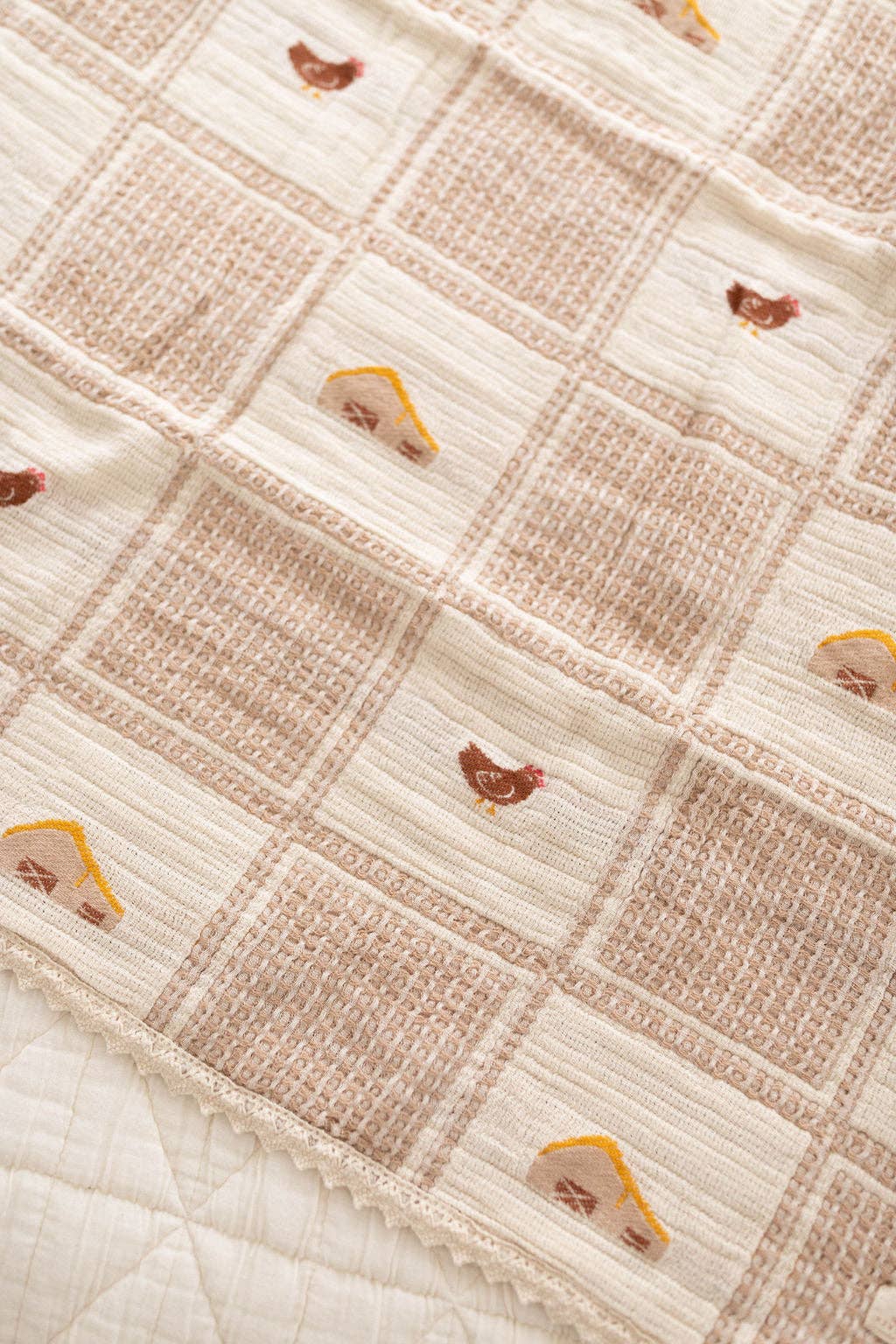 Organic Cotton Baby Blanket - Farm