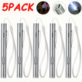 Tactical Pen Light 5 Pack USB Rechargeable 400 Lumen Mini LED Penlight Pocket Flashlight for Nurses Camping Outdoor EDC