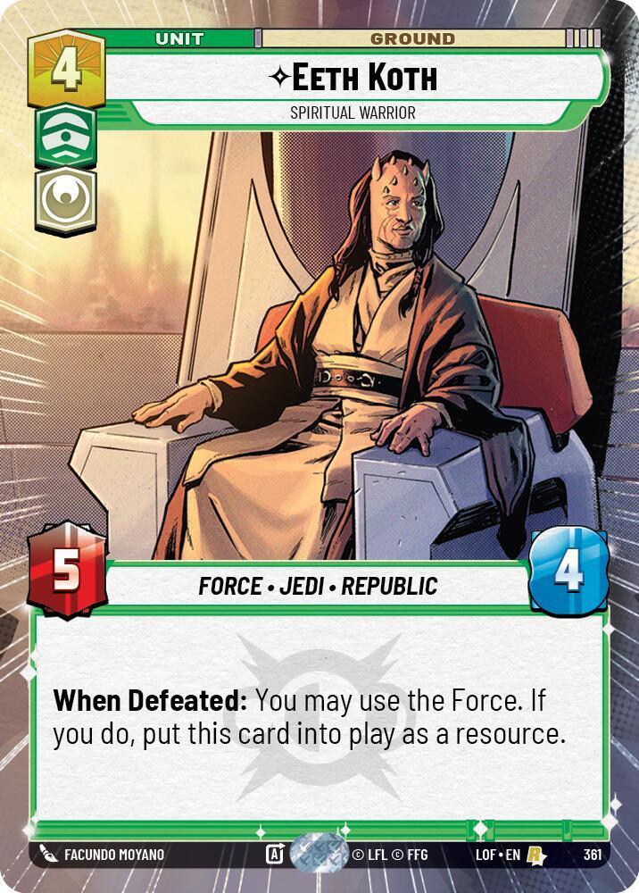 Eeth Koth (361) - Spiritual Warrior (Hyperspace) (361) [Legends of the Force]
