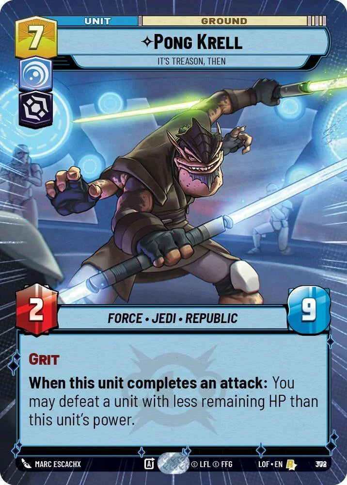 Pong Krell (778) - It's Treason, Then (Hyperspace Foil) (778) [Legends of the Force]