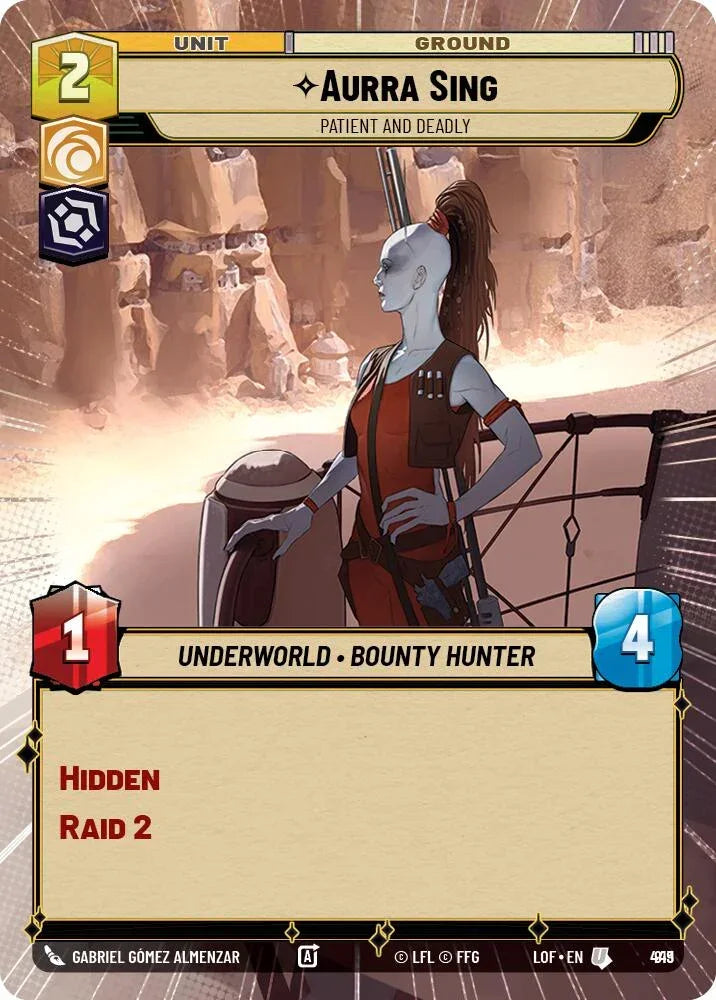 Aurra Sing (919) - Patient and Deadly (Hyperspace Foil) (919) [Legends of the Force]