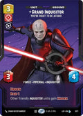 Grand Inquisitor (1077) - You're Right to Be Afraid (Prestige Foil) (1077) [Legends of the Force]