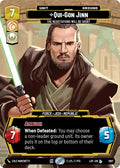 Qui-Gon Jinn (1097) - The Negotiations Will Be Short (Prestige Foil) (1097) [Legends of the Force]
