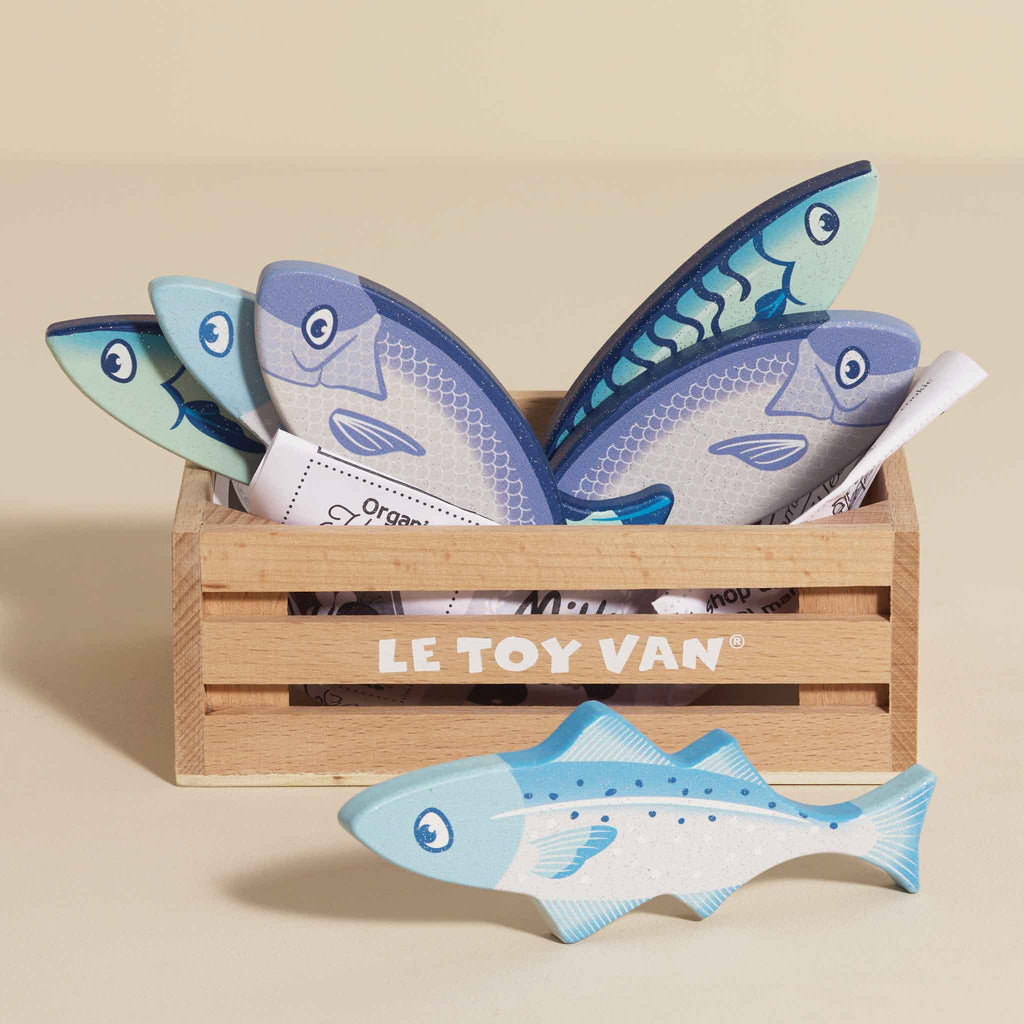 Market Fish Wooden Play Market Crate